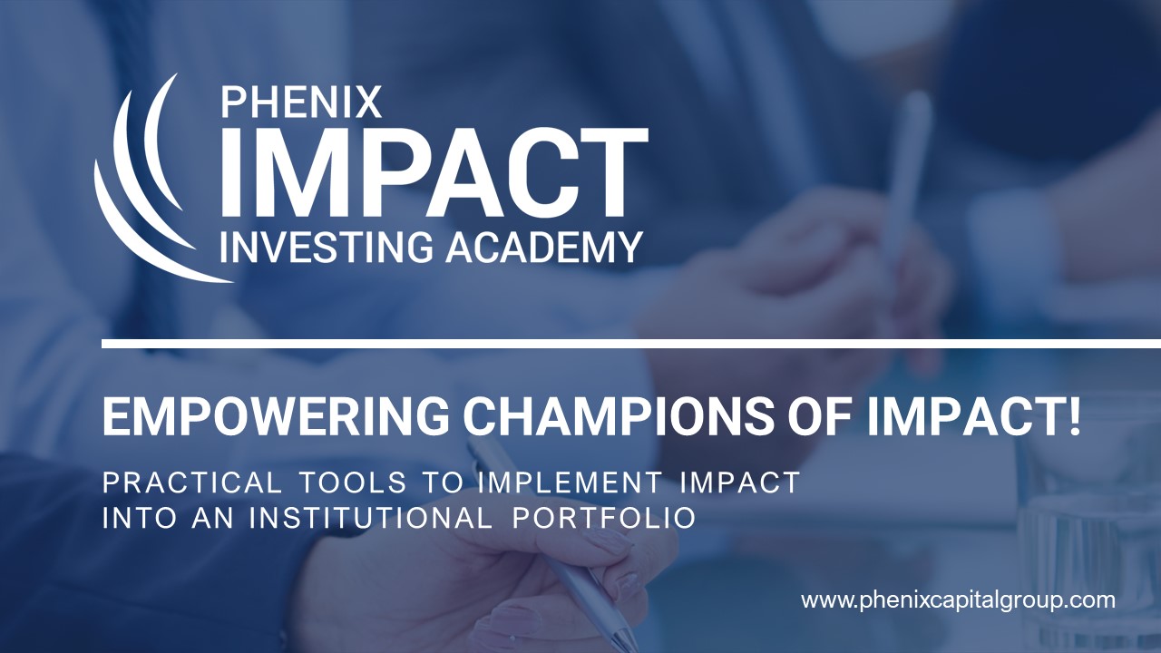 Phenix Impact Investing Academy – cover banner